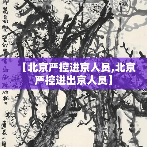 【北京严控进京人员,北京严控进出京人员】